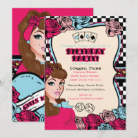 Chequered, Pin-up, Rock-A-Billy
