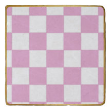 Chequered Pink and Gold Trivet