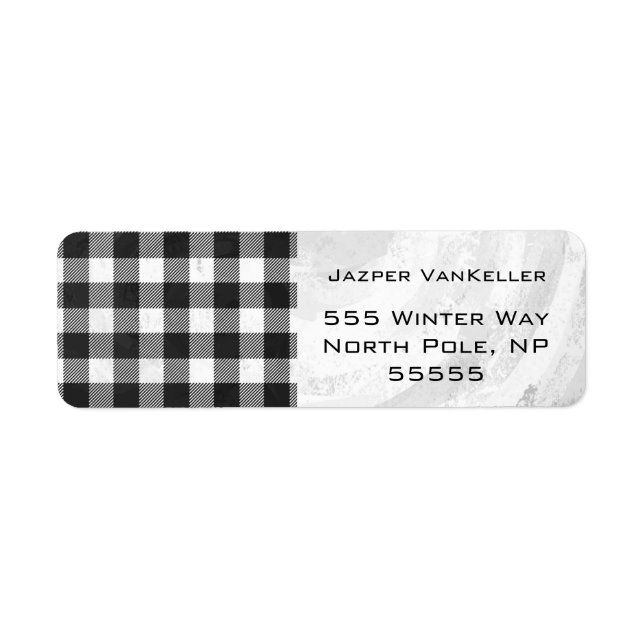 Chequered Plaid Black And White (Front)