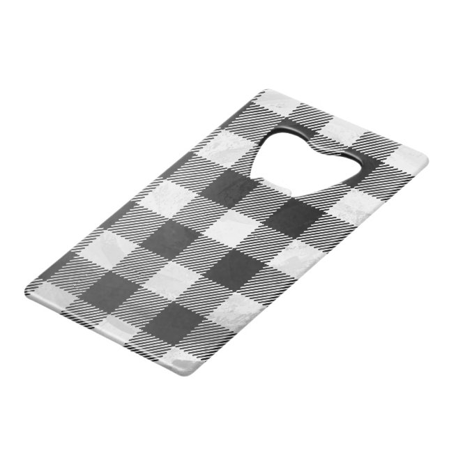 Chequered Plaid Black And White (Back Angled)