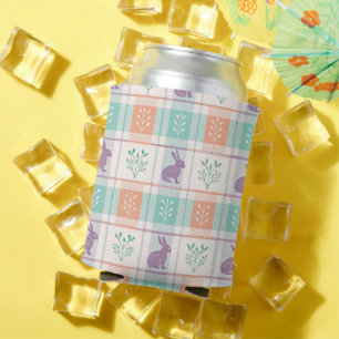 Chequered Plaid Easter   Can Cooler
