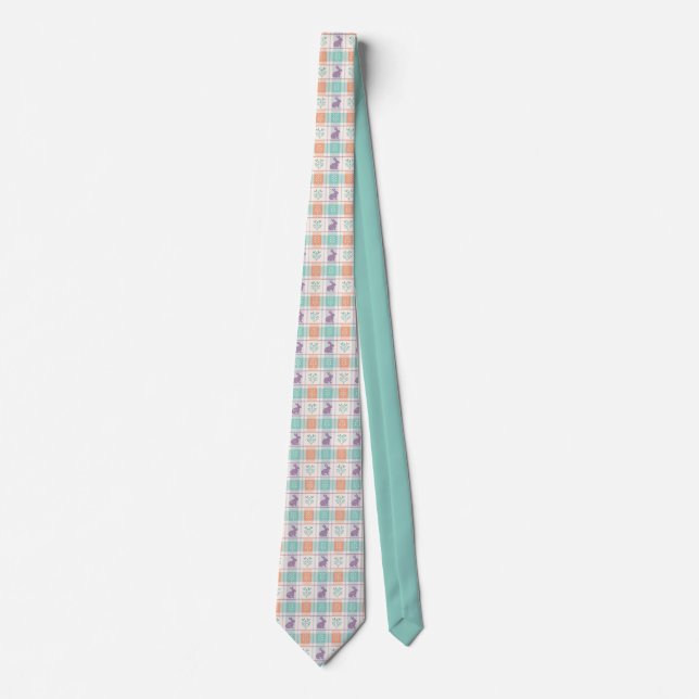 Chequered Plaid Easter   Tie (Front)