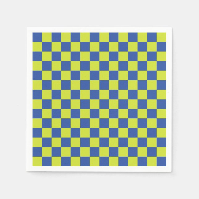 chequered police pattern napkin (Front)