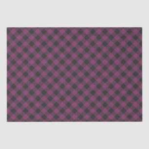 Chequered Purple Buffalo Plaid Tissue Paper