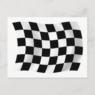 Chequered Racing Flag Postcard