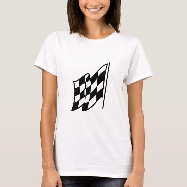 Chequered Racing Flag T-Shirt (Front)