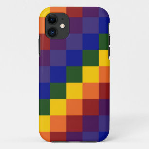 Chequered Rainbow iPhone 11 Case