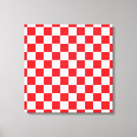 Chequered Red and White