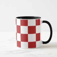 Chequered Red and White