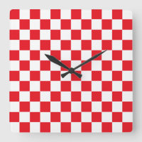Chequered Red and White