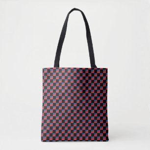 Chequered Samoa Flag Pattern  Tote Bag