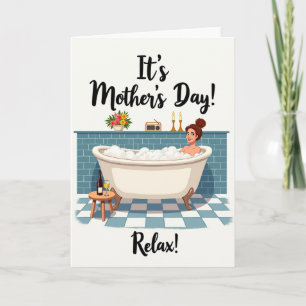 Chequered Serenity Bath Card