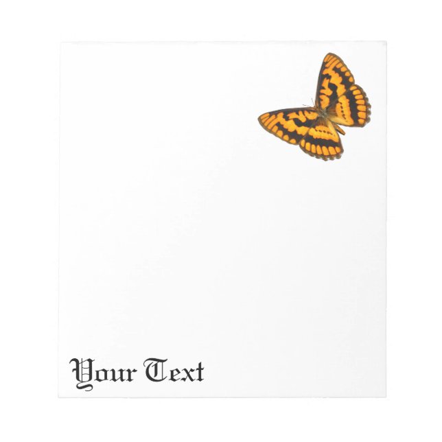 Chequered Skipper Butterfly Notepad (Front)