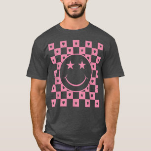 Chequered Smiling Face Funny T-Shirt