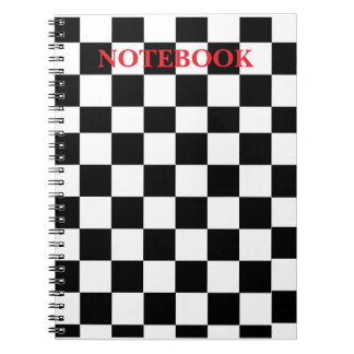 Chequered Spiral Notebook