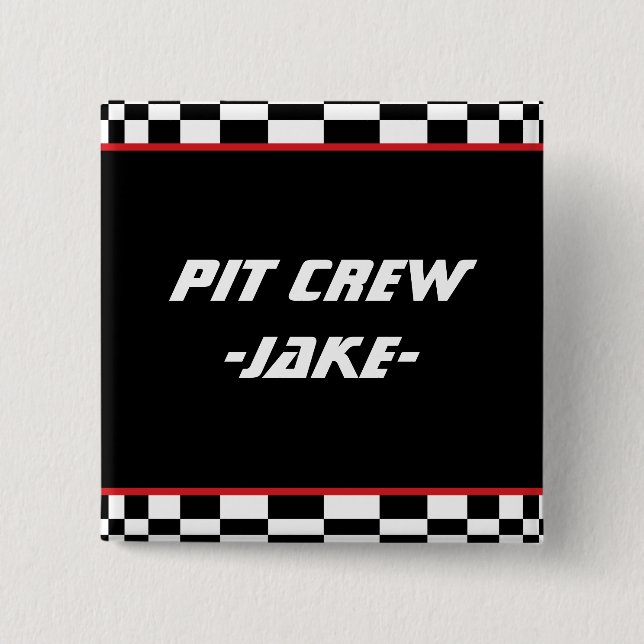 Chequered Square 15 Cm Square Badge (Front)