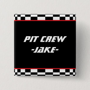 Chequered Square 15 Cm Square Badge