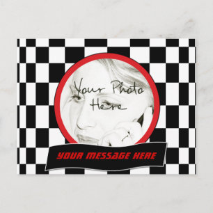 Chequered Square Postcard