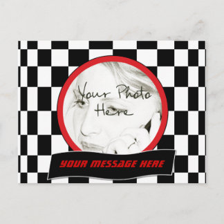 Chequered Square Postcard