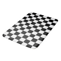 Chequered squares black and white geometric retro