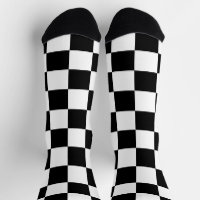 Chequered squares black and white geometric retro