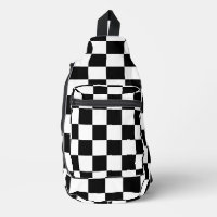 Chequered squares Black and White geometry pattern