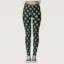 Chequered Sweden Flag Pattern