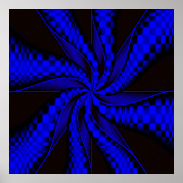 Chequered Swirls... Poster (Front)