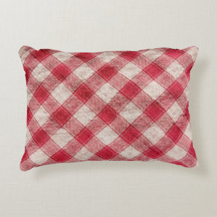 Chequered textile background. More of this motif & Decorative Cushion