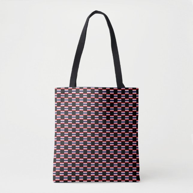 Chequered Thailand Flag Pattern  Tote Bag (Front)