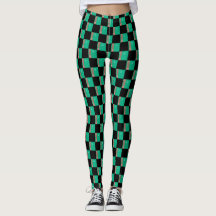Chequered Turkmenistan Flag Pattern