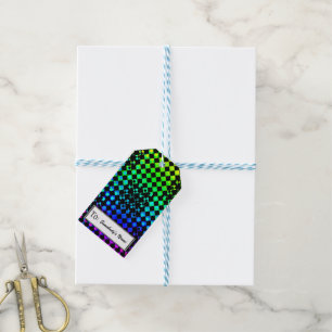 Chequered Twist by Kenneth Yoncich Gift Tags