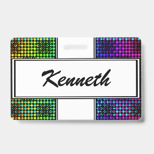 Chequered Twist by Kenneth Yoncich ID Badge