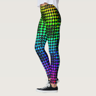Chequered Twist by Kenneth Yoncich Leggings
