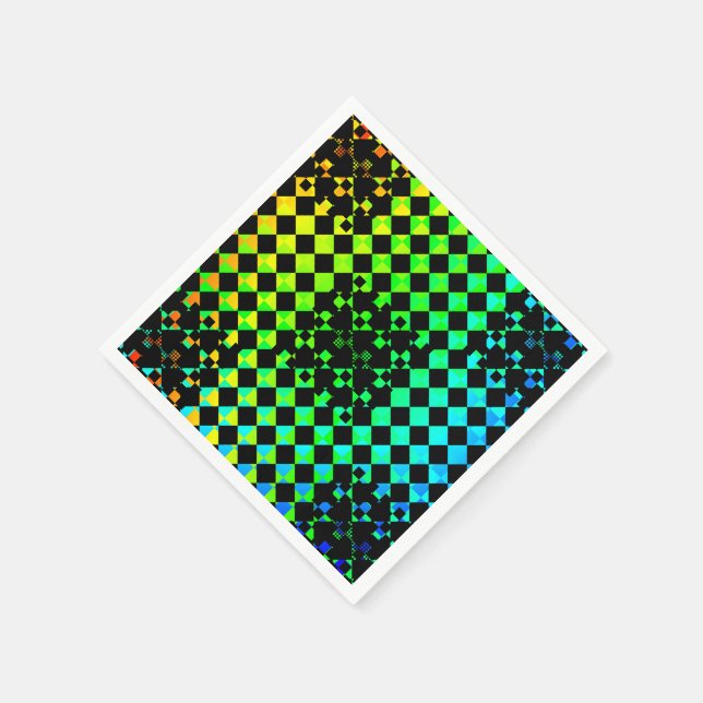 Chequered Twist by Kenneth Yoncich Napkin (Corner)