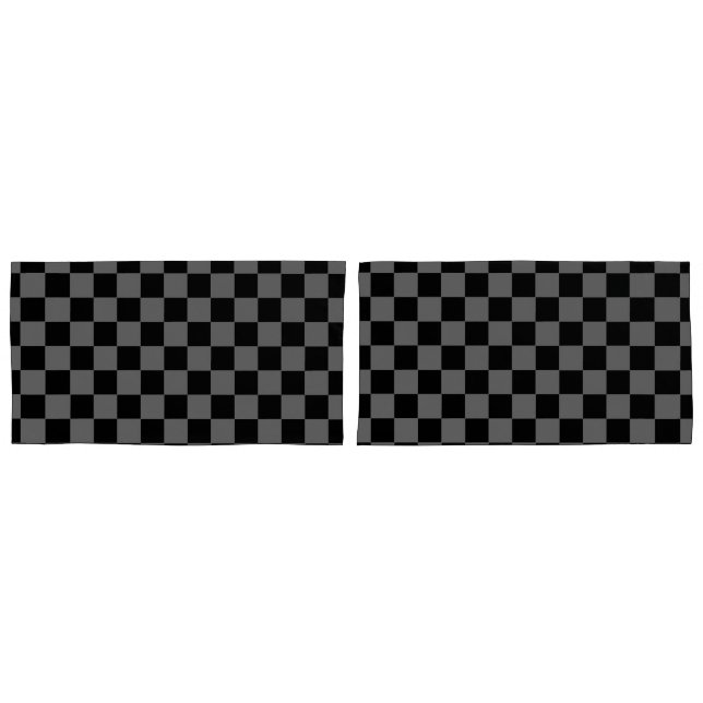 Chequered Two Tone Pillowcases HAMbyWG (Front-Set)