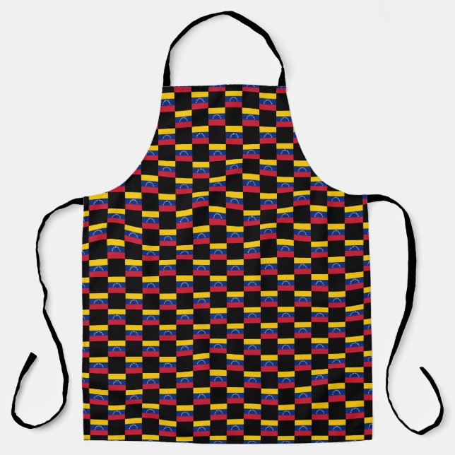 Chequered Venezuela Flag Pattern  Apron (Front)