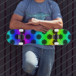 Chequered Wheels by Kenneth Yoncich Skateboard