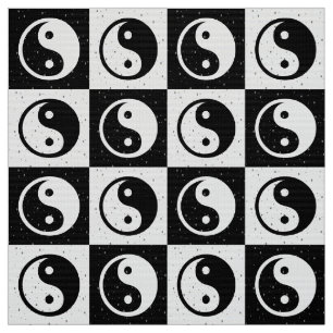 Chequered Ying-yang Fabric