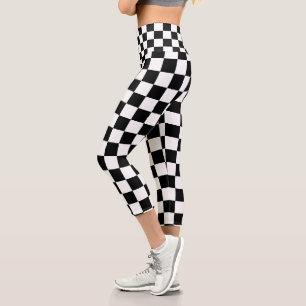 Chequered Yoga Paint Capri HAMbyWG