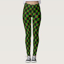 Chequered Zambia Flag Pattern