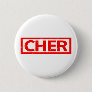 Cher Stamp 6 Cm Round Badge