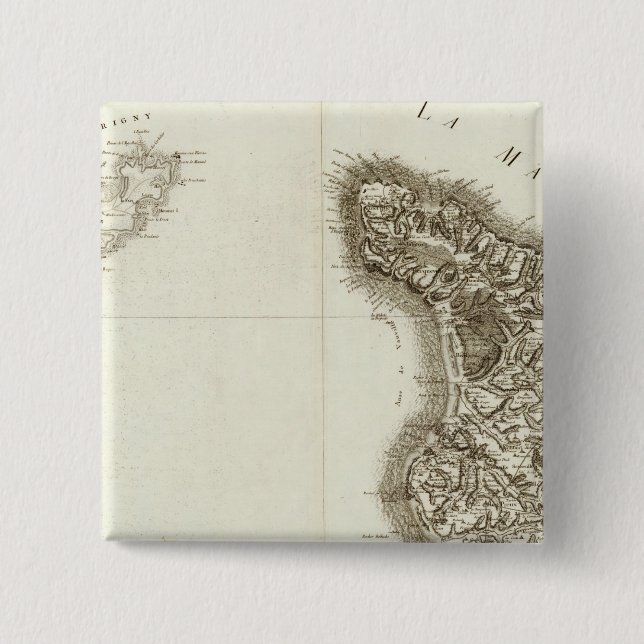 Cherbourg 15 Cm Square Badge (Front)