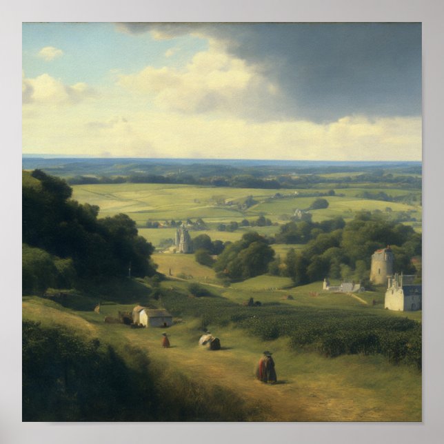 Cherbourg landscape, the 1850s poster (Front)