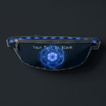 Cherenkov Radiation Bum Bags<br><div class="desc">Features a blue-toned, fractal representation of Cherenkov radiation in water. Customise by adding your own text. The blue glow in the water surrounding nuclear reactors is called Cherenkov radiation. When a charged particle does move through a medium at a speed higher than the speed of light in that medium, a...</div>