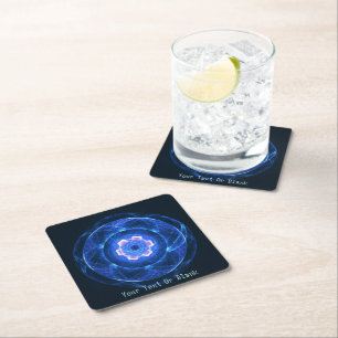 Cherenkov Radiation Square Paper Coaster