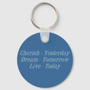 Cherish blue key ring