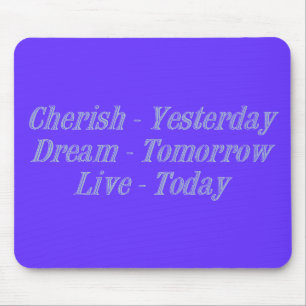 Cherish blue mouse mat