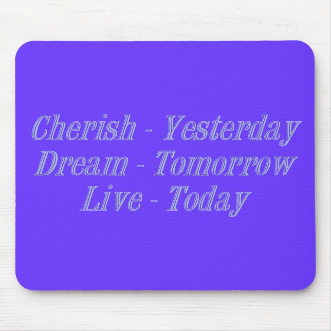 Cherish blue mouse mat (Front)