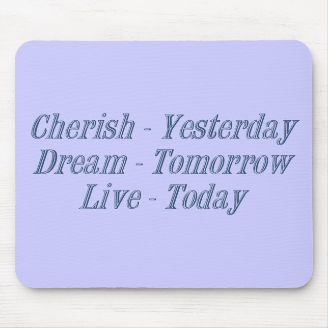 Cherish dark blue mouse mat (Front)